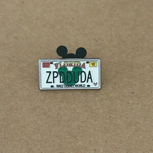 Hidden Mickey License Plate Pin